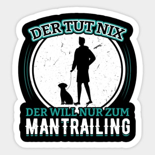 Search Dog Found Dog Tracking Dog Mantrailer Sticker